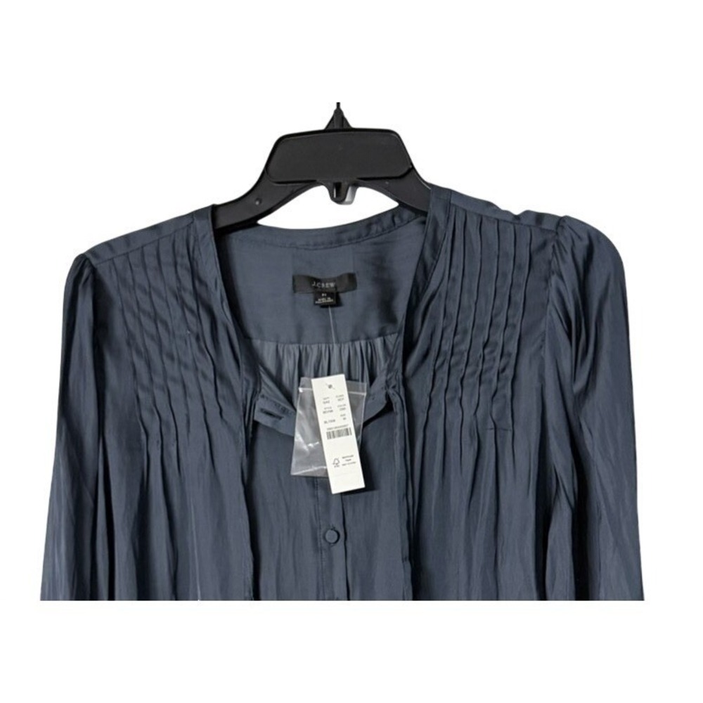 NWT J. Crew Womens Long Sleeve Button Casual Dress Lightweight Shirt Blouse M - Picture 2 of 13